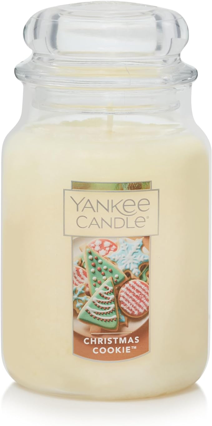 Yankee Candle Christmas Cookie Scented Classic 22oz Large Jar Single Wick Candle Over 110 Hours of Burn Time Perfect for Holiday Gifting and Celebration - Bloomnest
