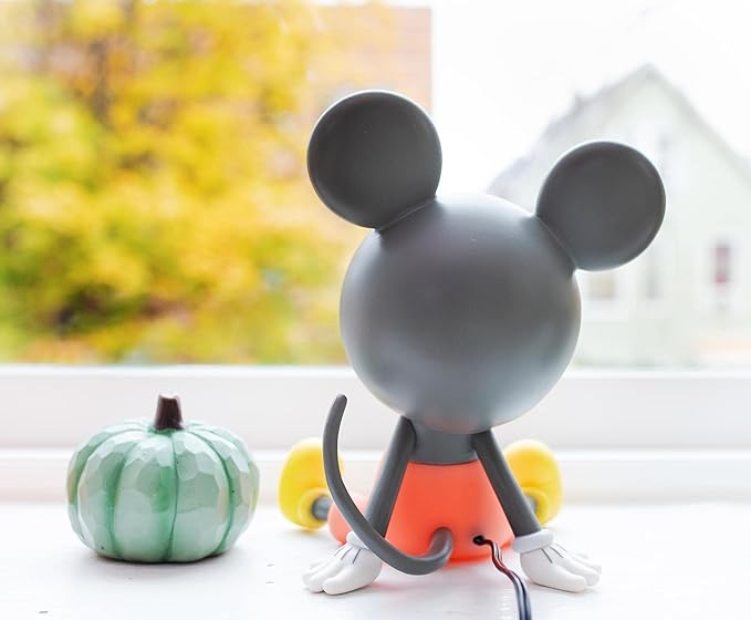 Disney Mickey Mouse Figural Mood Light | Nightstand Table Lamp with LED Light for Bedroom, Desk, Living Room | Home Decor Room Essentials, Cute Gifts and Collectibles | 6 Inches Tall - Bloomnest