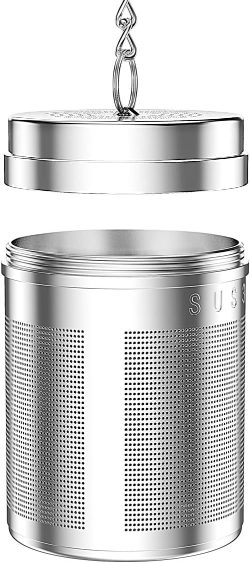 2 Pack 18/8 Stainless Steel Tea Infuser, Extra Fine Mesh Tea Infusers for Loose Tea, Tea Strainer Steeper Filter for Brew Tea, Spices & Seasonings (2) - Bloomnest