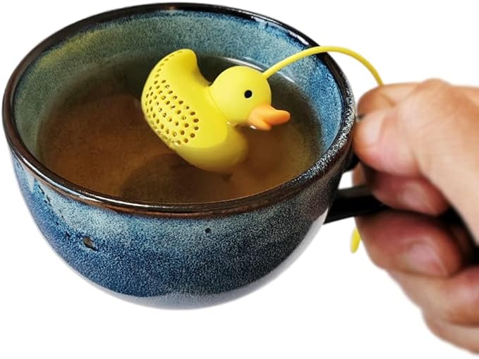 Tea Infusers For Loose Tea Cute Silicone Duckling Tea Infuser, Reusable Tea Infuser Is A Cute Companion For Your Afternoon Tea Time!