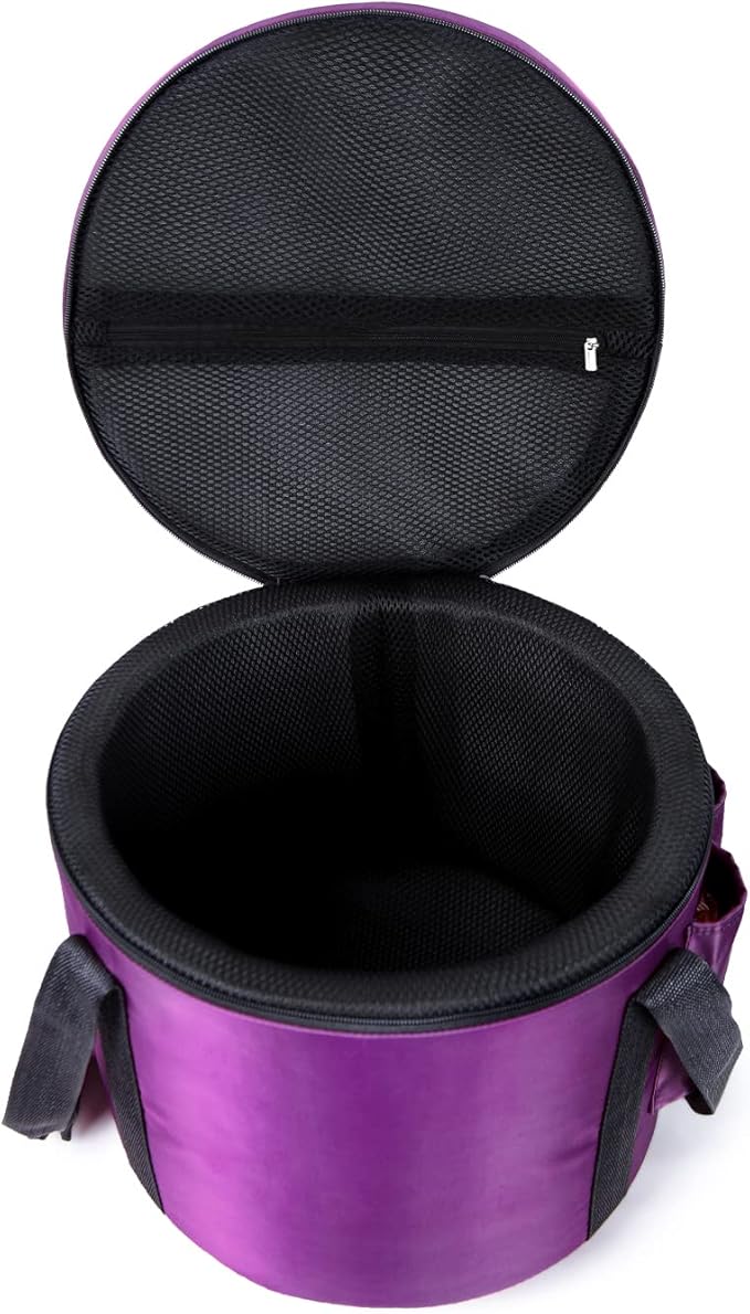 KVKA 12 Inch Crystal Singing Bowl B Note Crown Chakra with Carrying Case,Suede Striker (12 Inch, B note 432hz) - Bloomnest