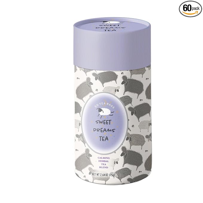 Life Plus Style Gourmet Sweet Dreams Calming Herbal Tea Organic Peppermint Natural Herbal Fennel Tea Caffeine Free Chamomile Tea Hot or Iced Soothing Blend Sleep Relax Supports Wellness 60 Tea Bags - Bloomnest