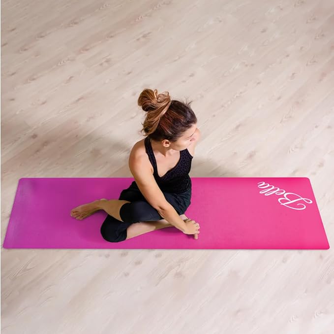 Custom Name Yoga Mat,Personalized Travel Yoga Exercise Mat,Non Slip,Perfect for Kids & Adults,Gradient Color E Series - Bloomnest