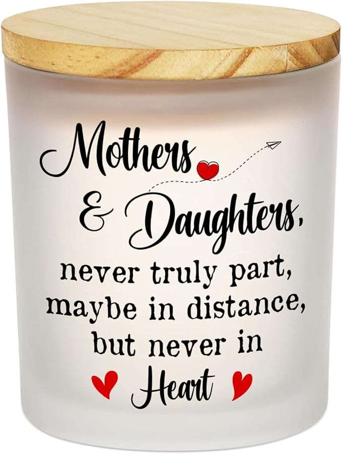 TEEZWONDER Birthday Gifts for Mom from Daughter - Long Lasting Vanilla Lavender Candle 10 oz - Mothers Day Birthday Gifts for Mom Mother Mama Grandma, Mother Daughter Gift, Scented Candles for Women