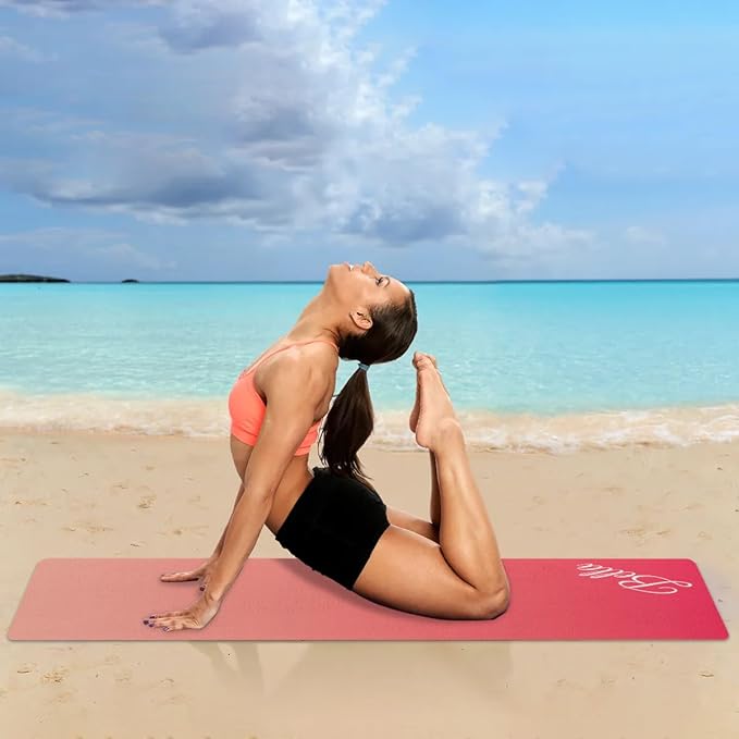 Custom Name Yoga Mat,Personalized Travel Yoga Exercise Mat,Non Slip,Perfect for Kids & Adults,Gradient Color E Series - Bloomnest