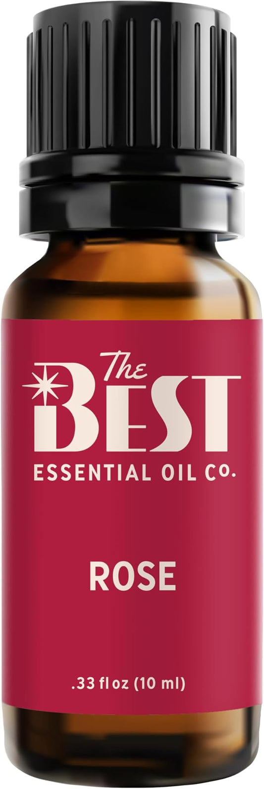 The Best Rose Absolute Essential Oil- Premium Grade- Diluted in Fractionated Coconut Oil for Aromatherapy, Spa, Massage- 10 ml (.33 fl oz) - Bloomnest