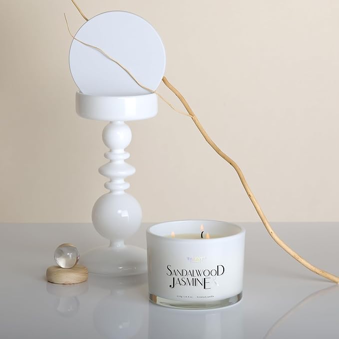 Scented Candles for Home - Large 3 Wick Jar Candles - Natural Soy Wax Candles Gifts for Women & Men - Aromatherapy Aesthetic Candles - Bloomnest