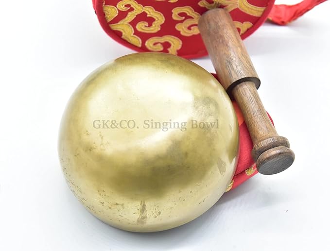 4 Inch Authentic Antique Old TibetanHand Hammered Himalayan Yoga Meditation Bowls-included Mallet, Cushions and Carry Box Handmade in Nepal - Bloomnest