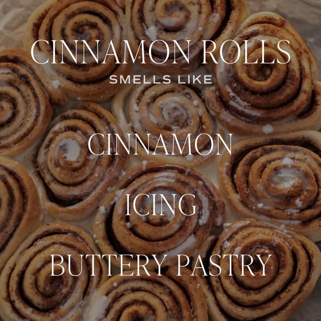 Sweet Water Decor Cinnamon Rolls Candle, 12oz Sandstone Glass Jar, Autumn Scented Notes of Cinnamon, Pastry, & Vanilla, 50+ Hour Burn Time, Non-Toxic Soy Wax Blend, Poured in The USA, Cotton Wick - Bloomnest