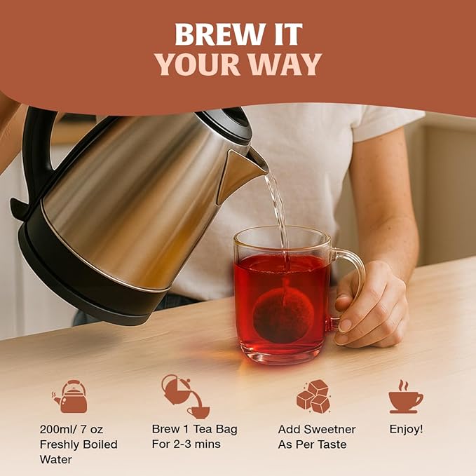 HANDPICK, Organic English Breakfast Black Tea Bags (100 Count) USDA Organic, Non-GMO | Strong, Robust, High-Caffeine Black Tea | Eco-conscious Tea Bags, Brew English Breakfast Tea & Kombucha Tea - Bloomnest