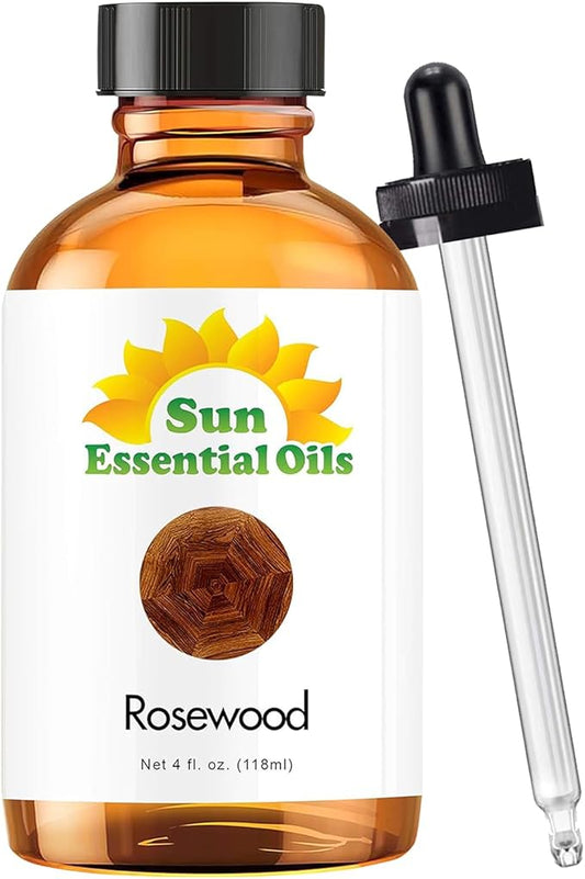 Sun Essential Oils 4oz - Rosewood Essential Oil - 4 Fluid Ounces Rosewood Oil - Bloomnest