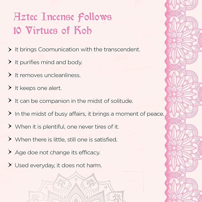 Soul Sticks Aztec Cinnamon Resin Incense Sticks, 90 Hrs Burn Time – 100% Natural, Hand-Rolled & Slow-Burning 6 Pcs| Artisan Blend for Yoga, Meditation, Relaxation, Aromatherapy (Lotus)