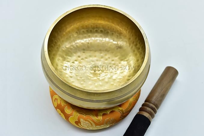 6.25 Inch Authentic Hand Beaten Tibetan Hand Hammared Singing Bowl from Nepal-Meditation Bowl,Healing - Bloomnest