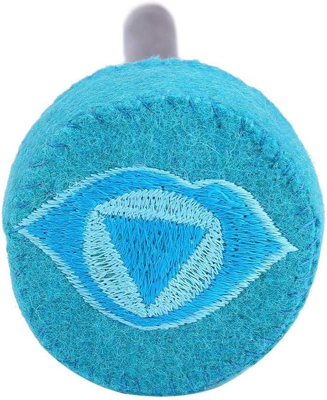 Hard Wood Felted Striker, Handmade Hard Wood Multi-purpose Tibetan Buddhism Singing Bowl Mallet Striker Stick for Meditation Chakra Healing Prayer and Yoga (Light blue) - Bloomnest