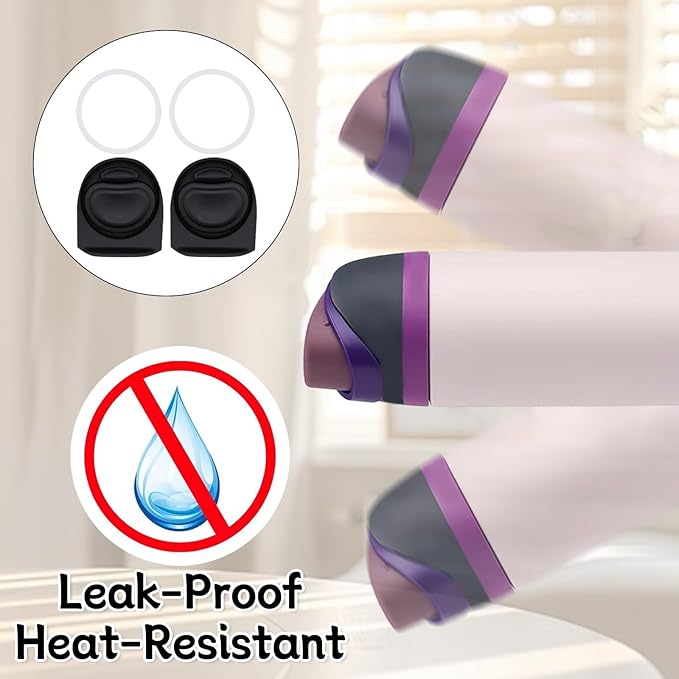 2 Sets Replacement Stopper and O Ring Gasket Compatible with Owala FreeSip 24oz 32oz,Water Bottle Lid Insert Cap Rubber Seal Parts for Owala 16/19/24/32/40oz Mouthpiece Accessories F6 Frokolla
