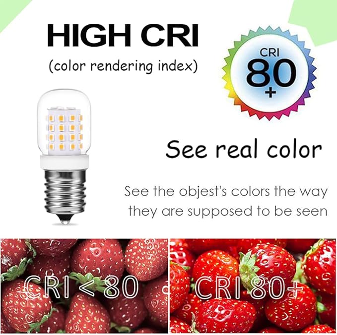 125v 40w Microwave Light Bulbs Under Hood 8206232a - 3W E17 Led Bulb Fit Whirlpool Microwave Appliance Bulb 380Lm 2700K Warm WhiteT CRI80+, 2 Pack - Bloomnest