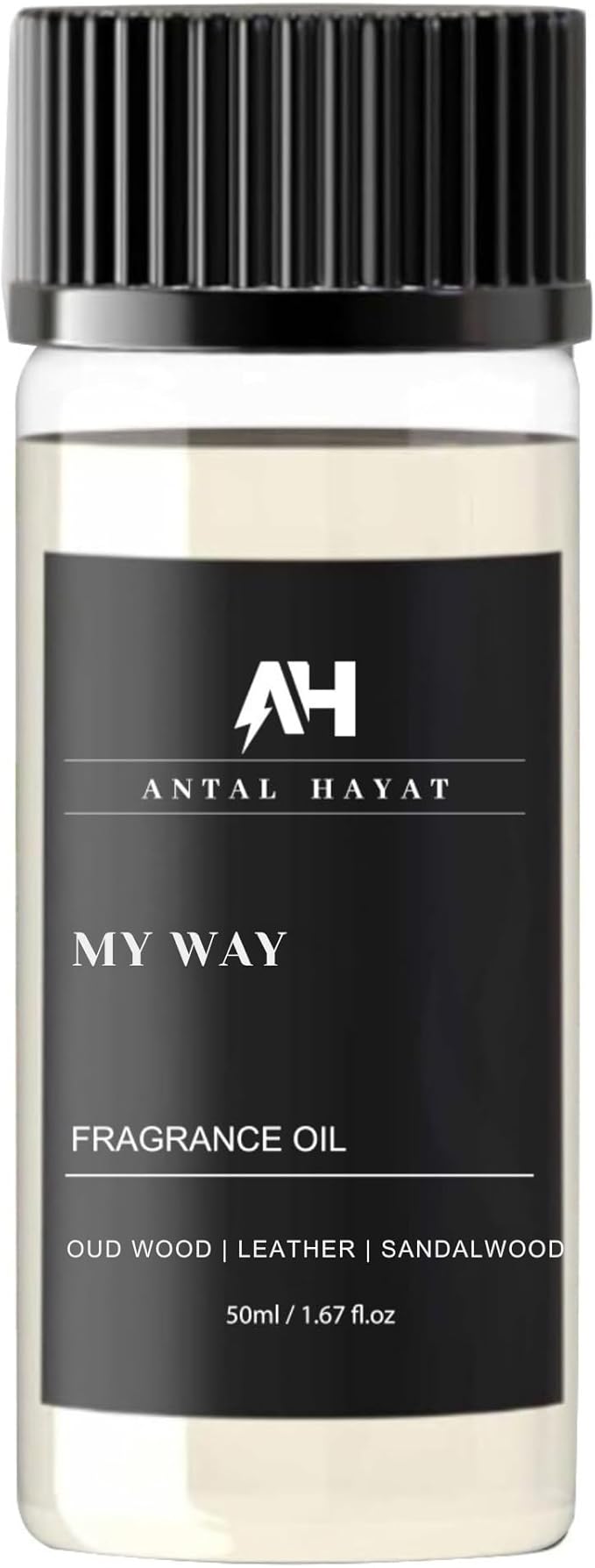 My Way Essential Oil Scent 50ml - Antal Hayat Diffuser Oil - Home Luxury Scents - Lemon, Comforting Sandalwood, Warm Cedarwood & Pretty Iris - Diffuser Oil Blends for Aromatherapy - Bloomnest