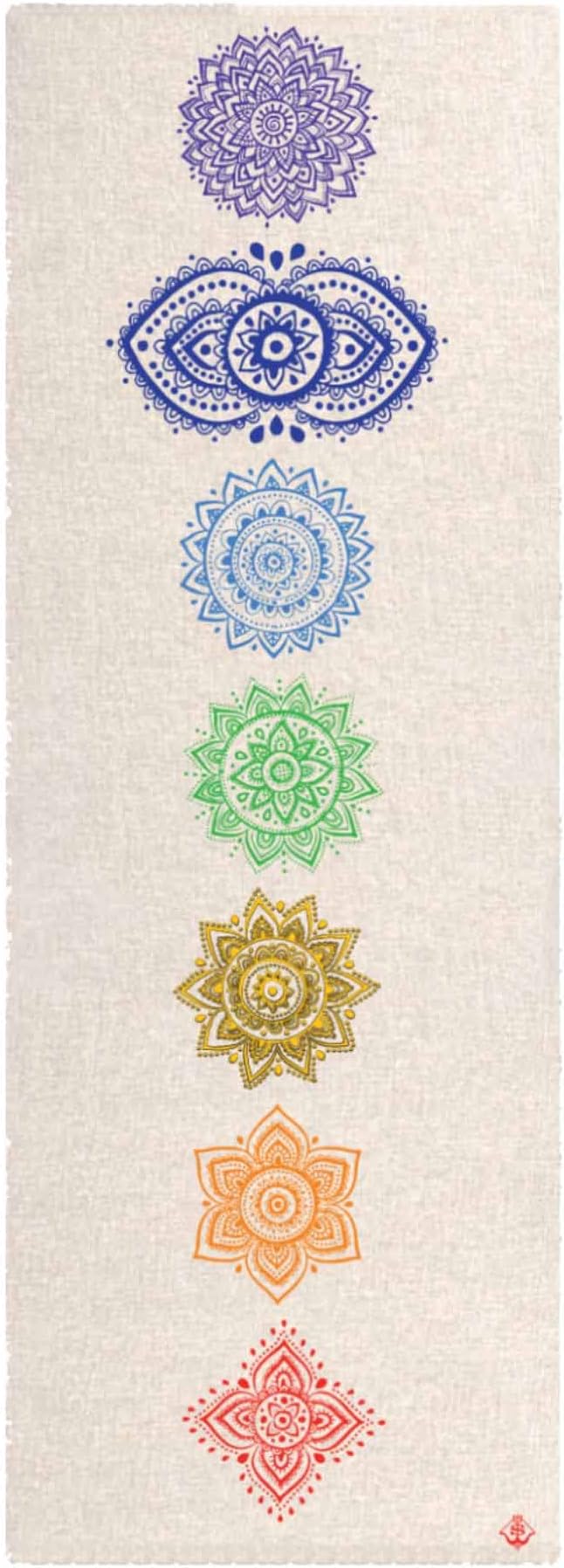 Shakti Warrior Pro Hemp Mat - Artist Designed, Premium Printed Eco-Friendly Non-Slip mat, Great for Regular & Hot Yoga, Pilates, Workouts 72 inch x 24 inch x 3mm Thick