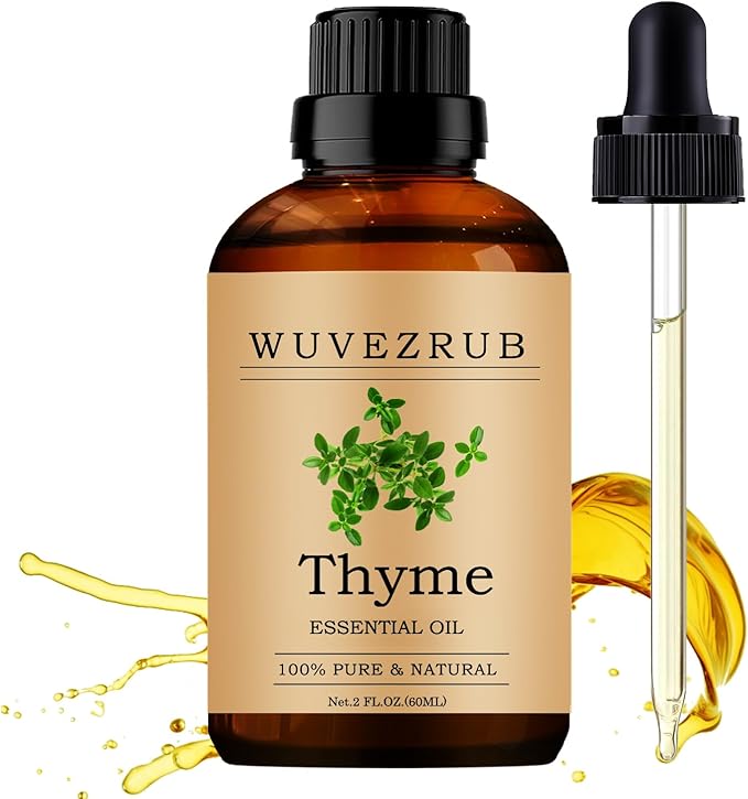 Thyme Essential Oils 60ML, 100% Pure and Natural Essential Oil for Aromatherapy Diffuser - 2 Fl Oz/Thyme