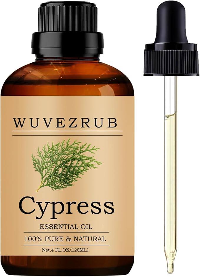 Cypress Essential Oils, 120ML Pure and Natural Essential Oil for Aromatherapy Diffuser - Cypress /4 Fl Oz - Bloomnest