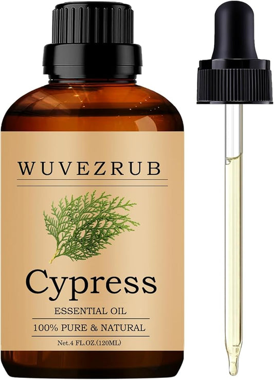 Cypress Essential Oils, 120ML Pure and Natural Essential Oil for Aromatherapy Diffuser - Cypress /4 Fl Oz - Bloomnest