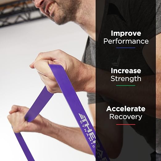 THERABAND High Resistance Bands, Set of 2 Elastic Super Bands for Improving Flexibility, Injury Rehab, & Full Body Workouts, Stretch Bands for Lifting, 1 Light & 1 Medium Band, Multi - Bloomnest