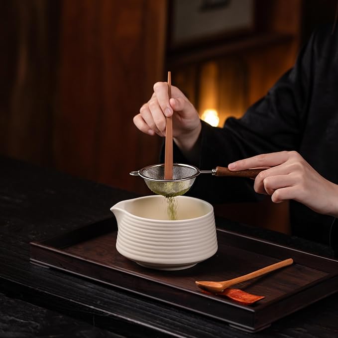 Premium Matcha Ceremony Set – Complete 9-Pcs Ritual Kit – Presented in Luxury Magnetic Gift Box, Perfect for Gifting or Self-Care (White) - Bloomnest