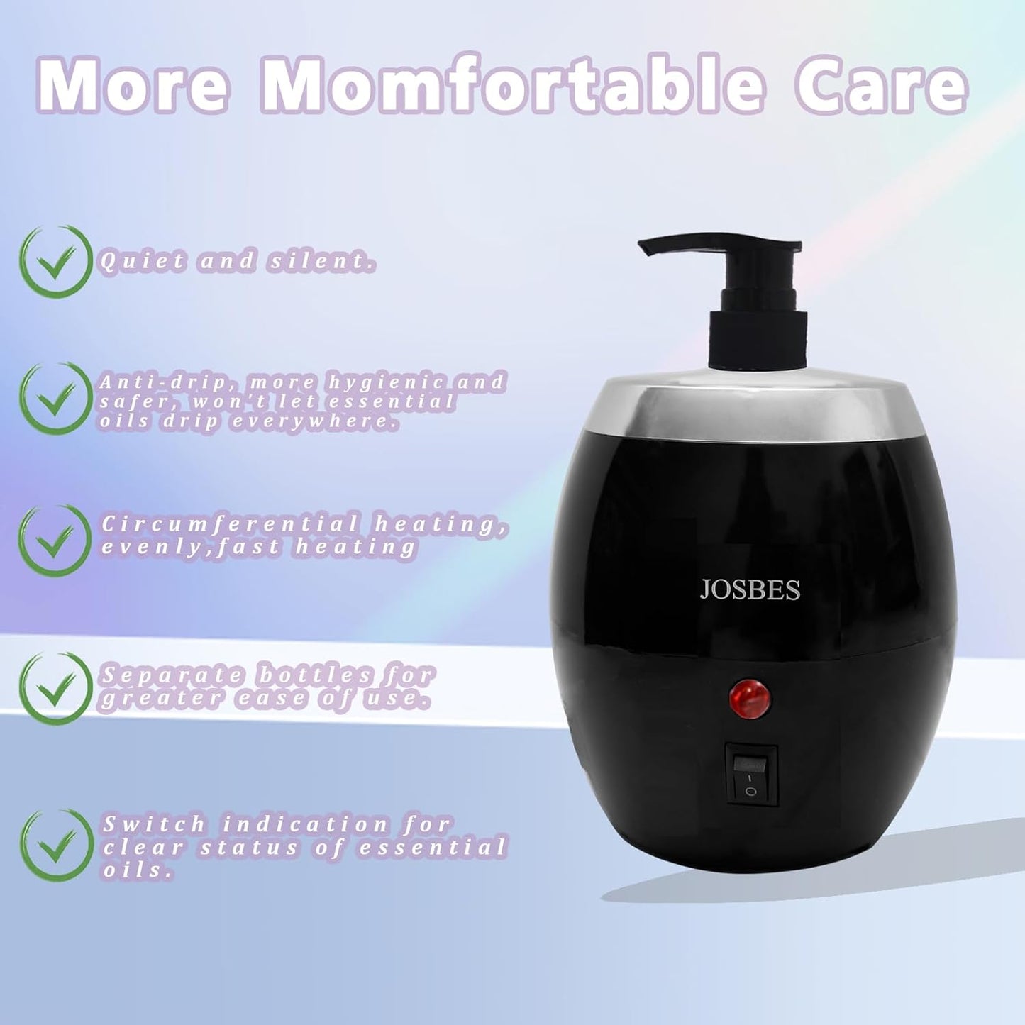 Warmer Oil Massage Lotion Warmer Kit for Professional Massage Therapy With Essential Oil Heater Bottle Dispenser Pump Funnel,15 Minutes Rapid Heating Machine- Ideal for Salon and Spa Use (Black)