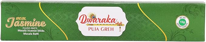 Dwaraka - Incense Sticks - Jasmine, 100 Sticks, All Natural, Chemical Free DwarakaOrganic