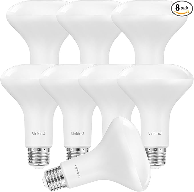 Linkind BR30 LED Flood Light Bulbs Indoor, 65W Equivalent Dimmable LED Recessed Bulbs, 10W 850 Lumens, 2700K Soft White E26 Base, Recessed Can Light Bulb for Bedroom Dining Room Bathroom, 6 Packs - Bloomnest