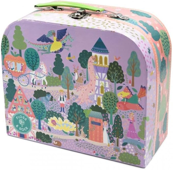 Floss & Rock Fairy Tale Musical Kids Tin Tea Set, 11 Piece, 6.8 Inch - Bloomnest
