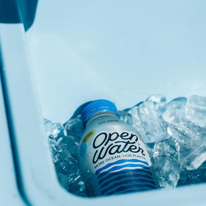 Open Water Still 16oz bottles (3 cases, 36 bottles) - Sustainable Aluminum Bottled Still Water With Electrolytes - 7.0 pH Balanced BPA-Free Ultra-Purified Water