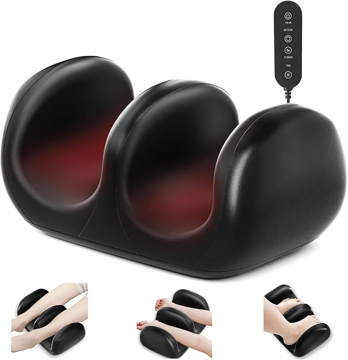 Foot Massager with Heat, Shiatsu Foot Massager, Calf and Foot Massagers, for use at Home and Office, Gift for Wife, Mother - Bloomnest