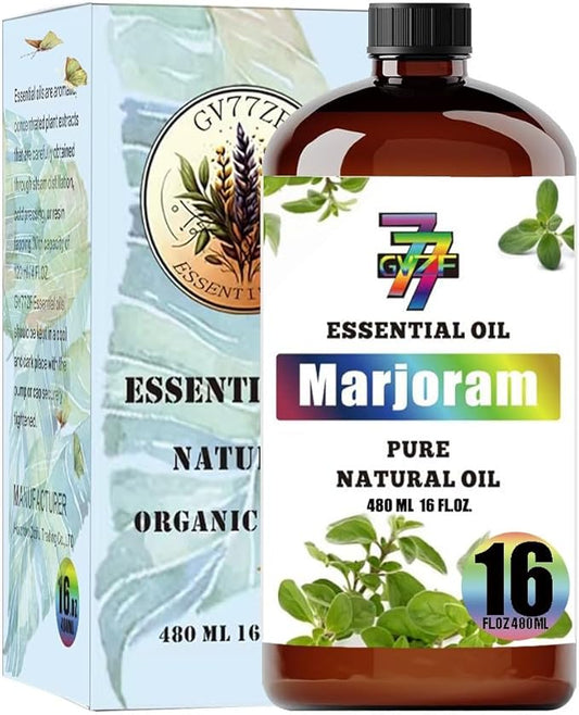 Marjoram Essential Oil (16 oz / 480 ml) – Marjoram Oils for diffusers, humidifiers, Home Baths, Cleaning Products, Yoga, DIY Soaps and DIY Scented Candles - Bloomnest