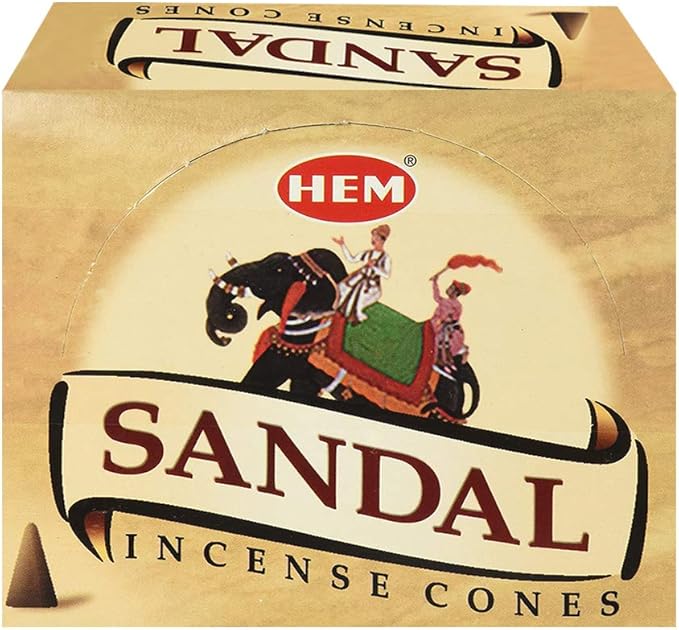 Sandal Incense Cones and Cone Incense Burner Bundle Insence Insense Hem Incense TRUMIRI