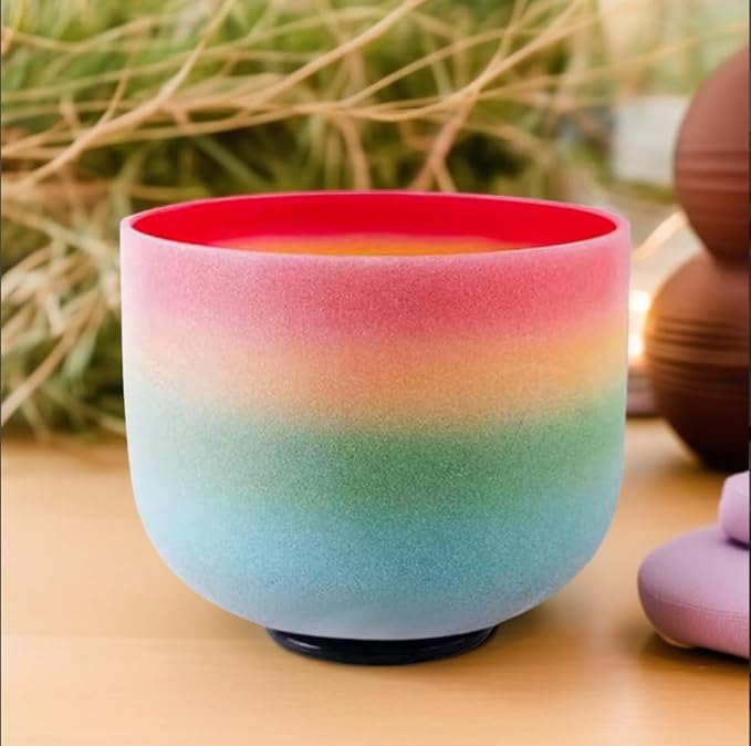 528Hz 8 Inch C Note Crystal Singing Bowl Sound Healing Meditation Sound Bowl Sound Healing - Bloomnest