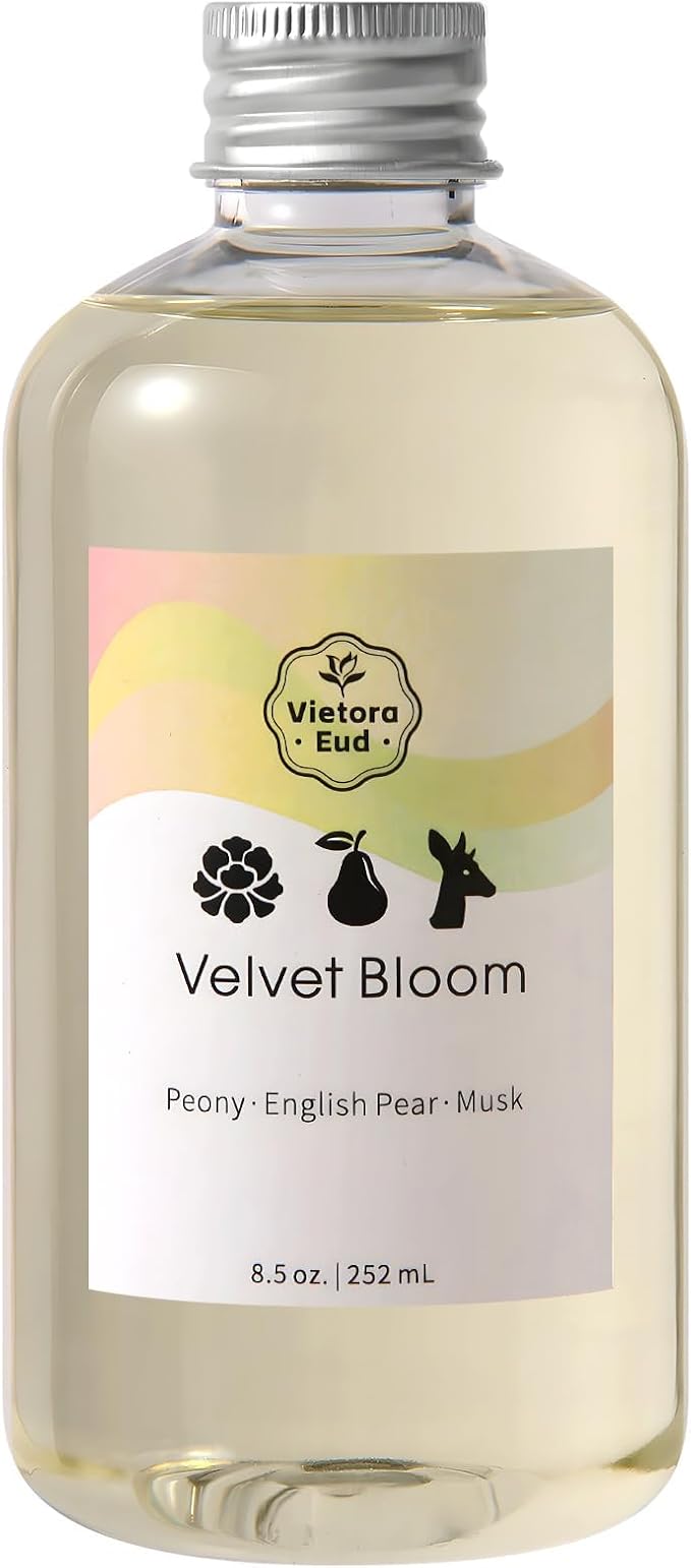 Luxury Hotel Fragrance Essential Oil 8.5oz & Floral Reed Diffuser Refill | Home & Car Aroma Air Freshener Scent | for Diffusers, Humidifier, Room Spray & Aromatherapy | Waterless Refills & Candle Oils - Bloomnest