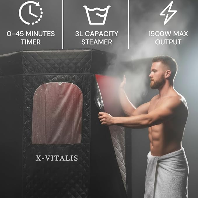Portable Steam Sauna Tent for Home 3L Infrared Sauna for Indoor, Outdoor, Gym, Spa Bloomnest