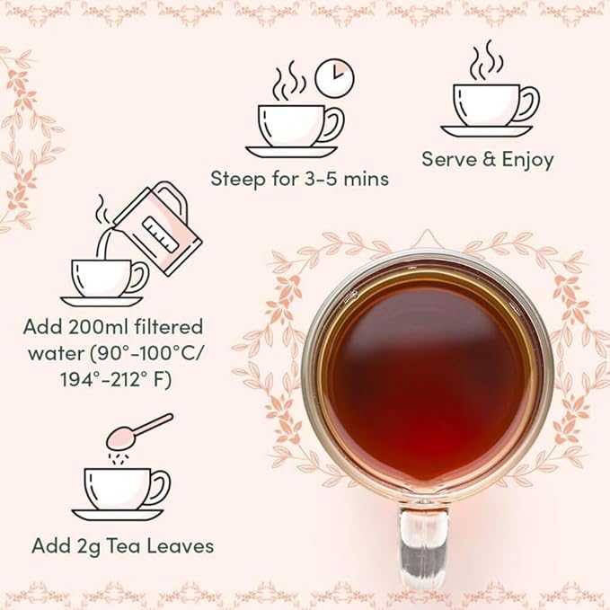 VAHDAM, BLUSH - Assorted Christmas Tea Gift Set for Women (3 Premium Teas) Tin Caddy Presentation Box | Loose Leaf Teas | Gluten Free & Non GMO | Gifts for Her - Bloomnest
