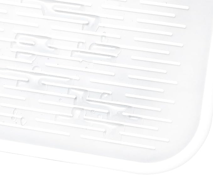 Silicone Dish Drying Mat for Multiple Usage,Easy clean,Eco-friendly,Heat-resistant Silicone Mat for Kitchen Counter or Sink,Refrigerator or Drawer Liner Translucent 5XL 36inches x 18inches - Bloomnest