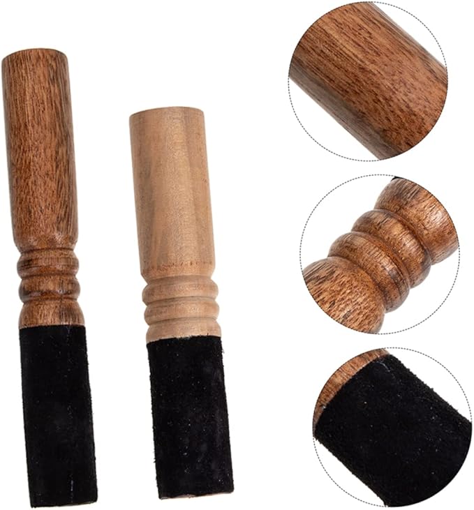 2Pcs Durable Singing Bowl Mallets for Meditation and Sound Healing Sticks for Yoga Bedroom and Temple Use Easy to Clean Sound Bowl Accessories - Bloomnest