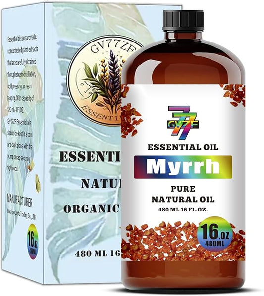 Myrrh Essential Oil (16 oz/480 ml) — Myrrh Oils for Aromatherapy, diffusers, humidifiers, Home fragrances, DIY Skin Care, Soap Making, DIY Candle, Yoga, and Meditation - Bloomnest