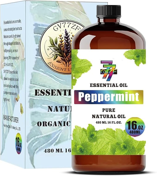 Peppermint Essential Oil (16 oz/480 ml) — Peppermint Oils for Aromatherapy, diffusers, humidifiers, Home fragrances, DIY Skin Care, Soap Making, DIY Candle, Yoga, and Meditation - Bloomnest