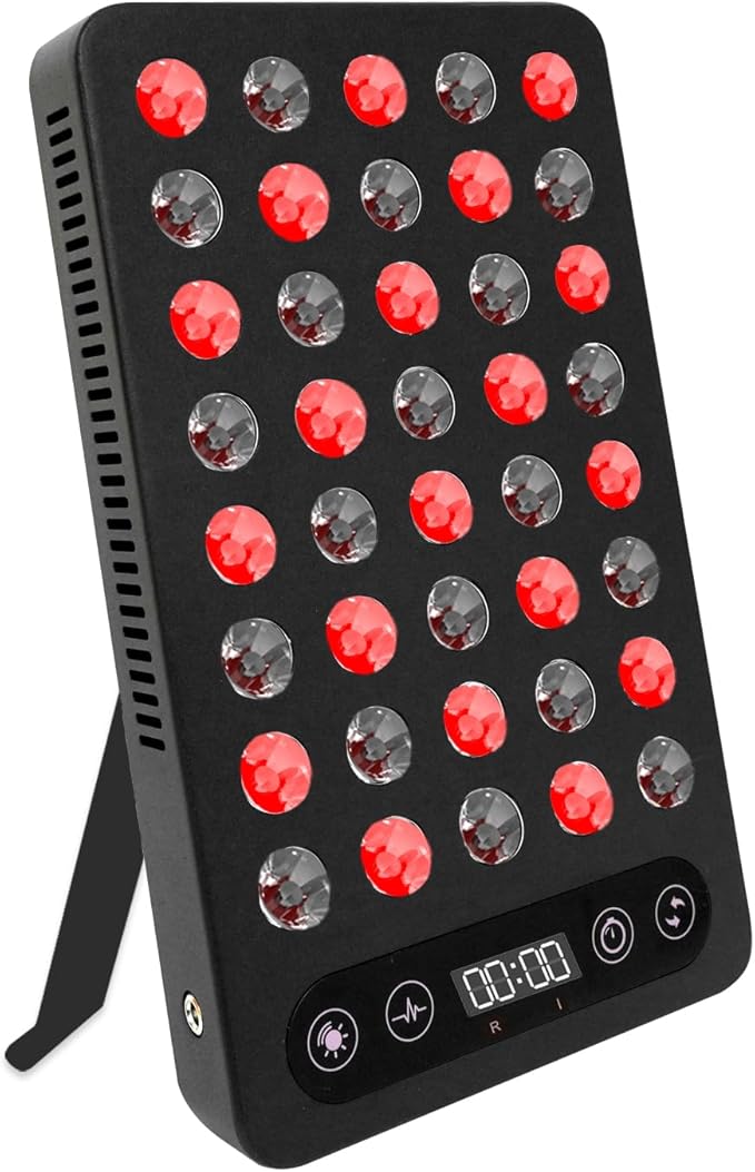 Red Light Therapy Panel, 200W High Power for Face and Body Pain Relief & Skin Care - Dual Chip 660nm Red and 850nm Infrared Light - Reduce Joint Inflammation, Improve Sleep, Built-in Timer SCESFU