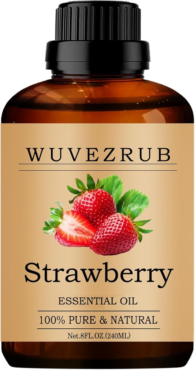 Strawberry Essential Oils, 240ML Pure and Natural Essential Oil for Aromatherapy Diffuser - Strawberry /8 Fl Oz - Bloomnest