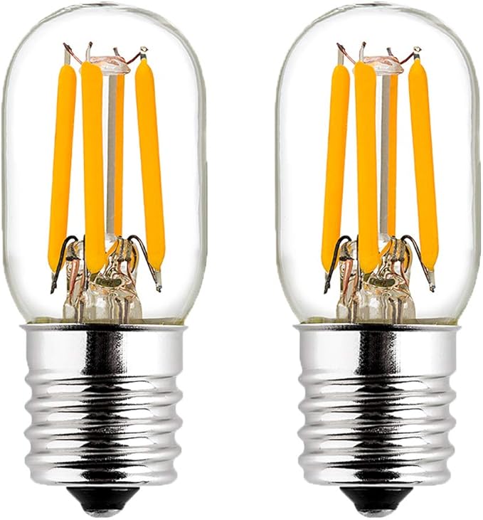 LiteHistory E17 led Bulb ETL 25w Appliance t7 led Bulb 250lm 2700K 2w Microwave Light Bulb 2Pack - Bloomnest