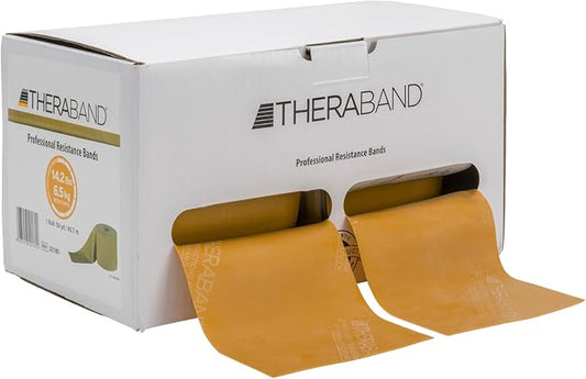 THERABAND Resistance Band, Black, Special Heavy, 50-Yard Roll, Latex Elastic Band for Exercise - Bloomnest