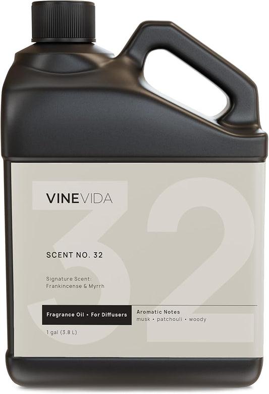 VINEVIDA [128 Fl Oz] Frankincense & Myrrh Fragrance Oil for Cold Air Diffusers, Essential Oils for Diffuser Oil Refill & Air Freshener Room Spray - Bloomnest