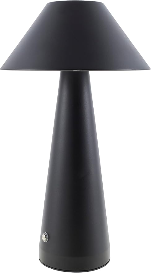 Mark&Day Table Lamps, Sharda Traditional Black Bedside Table Lamp for Nightstand Bedroom, Living Room or Office (12" H x 6" W x 6" D) - Bloomnest