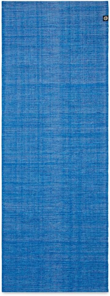 Manduka Shala Yoga Rug 71" - Outdoor Yoga & Meditation | Foldable & Machine Washable | Natural Cotton | Handmade | 71 x 26 inches | Flaneur Blue - Bloomnest